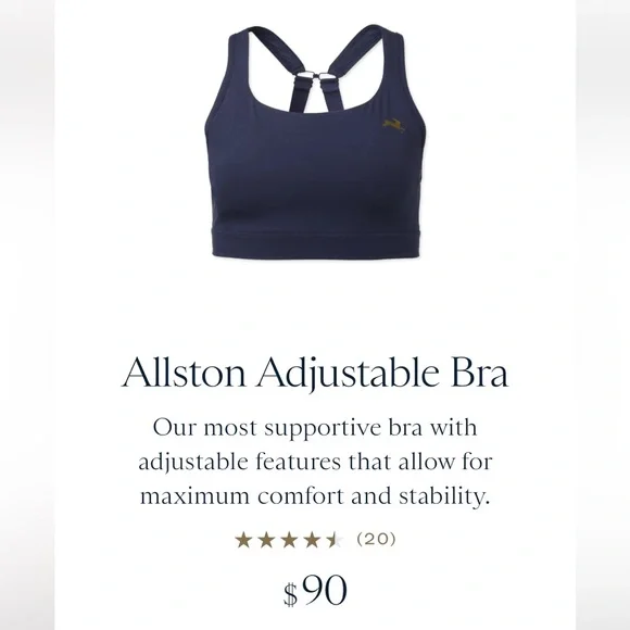 Tracksmith Allston adjustable bra size M - Picture 1 of 4